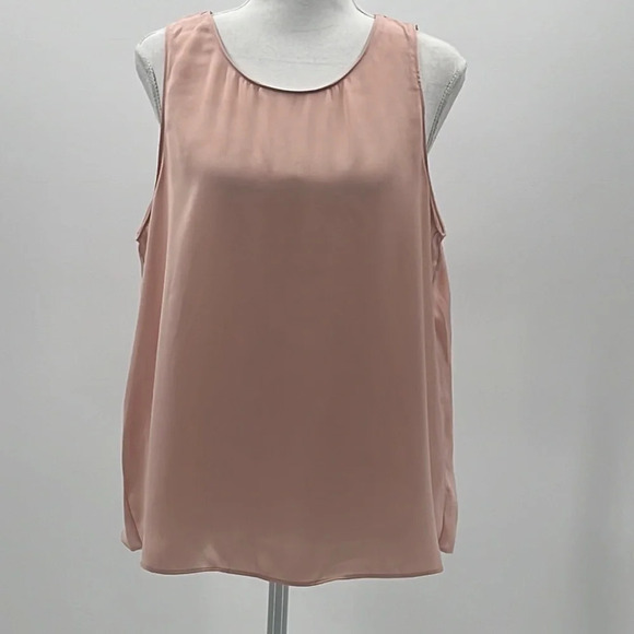 Socialite Open Back Sleeveless Swing Top in Pink Champagne - NEW - Large - Picture 2 of 5